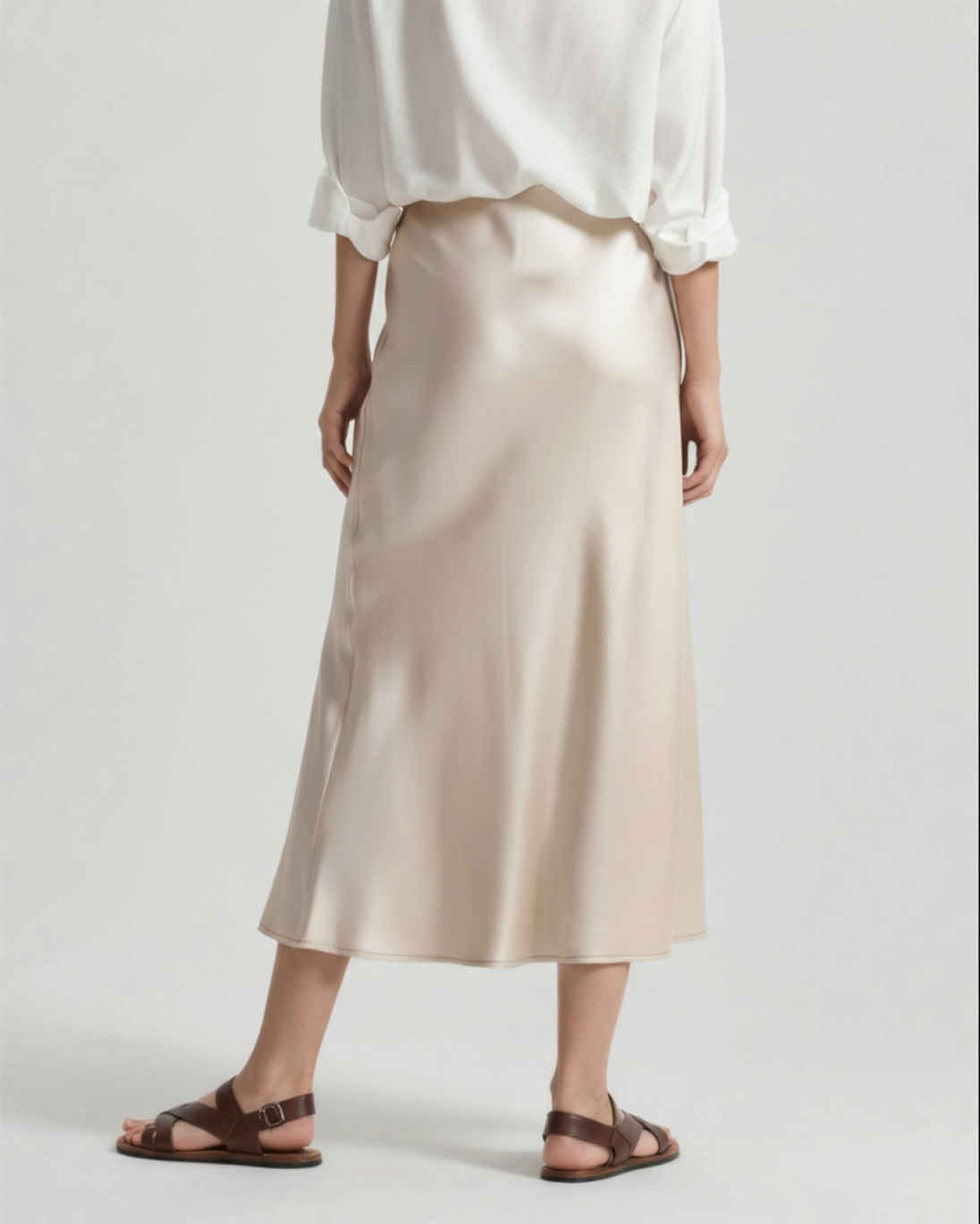 Old Money Silk Skirt
