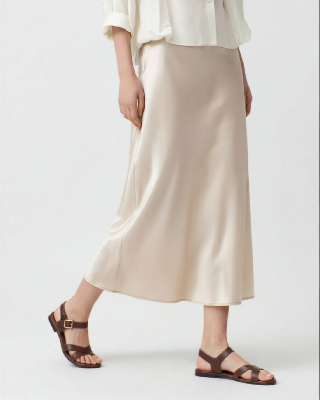 Old Money Silk Skirt