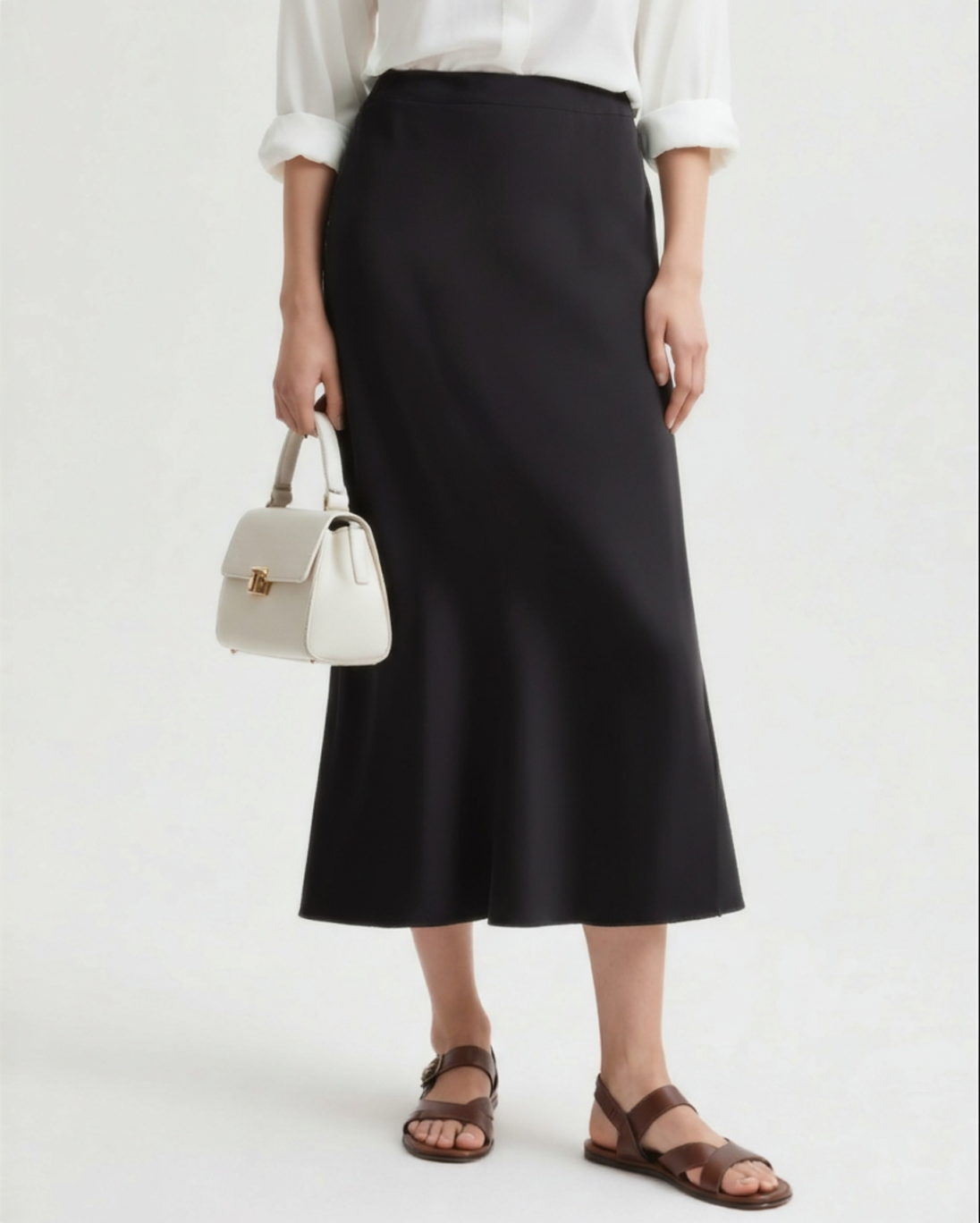 Old Money Silk Skirt